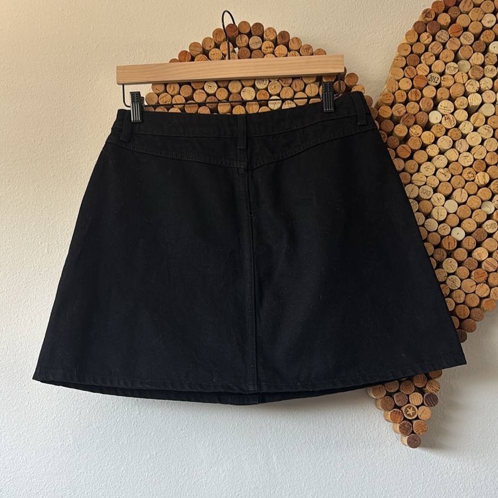 ASOS Black Denim Mini Skirt size 10 / M